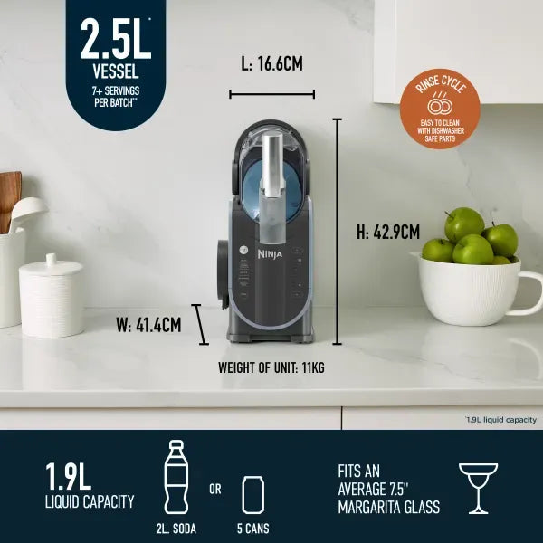 Ninja SLUSHi Frozen Drinks Maker, Create Slush, Stone Gold, FS301UKSTGD | Frozen Cocktails, Frappé, Milkshakes & Frozen Juice